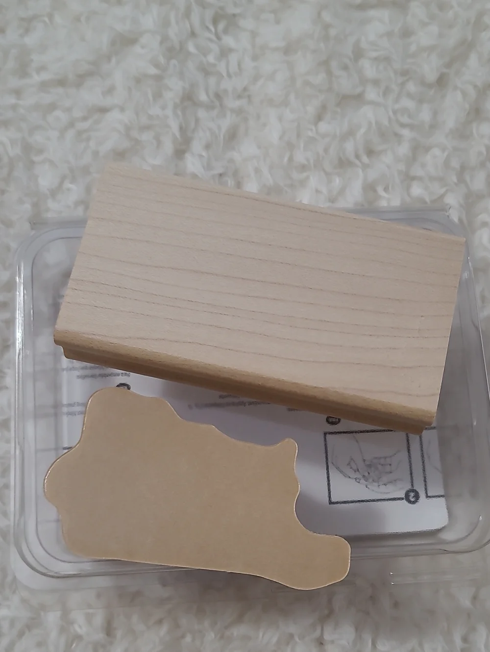 NEW Stampin'Up! Easter Blessings Stamp 2013 Red Rubber Wood Block 129183 Retired